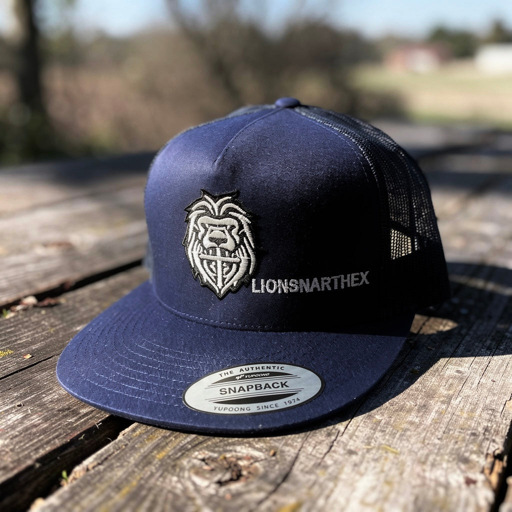 LionsNarthex Trucker Snapback – Premium Poly/Cotton Blend